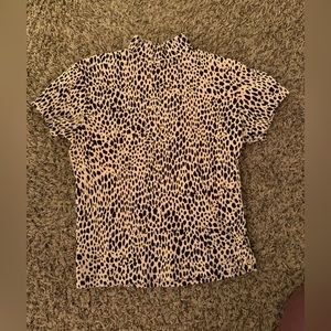 J galt cropped cheetah shirt